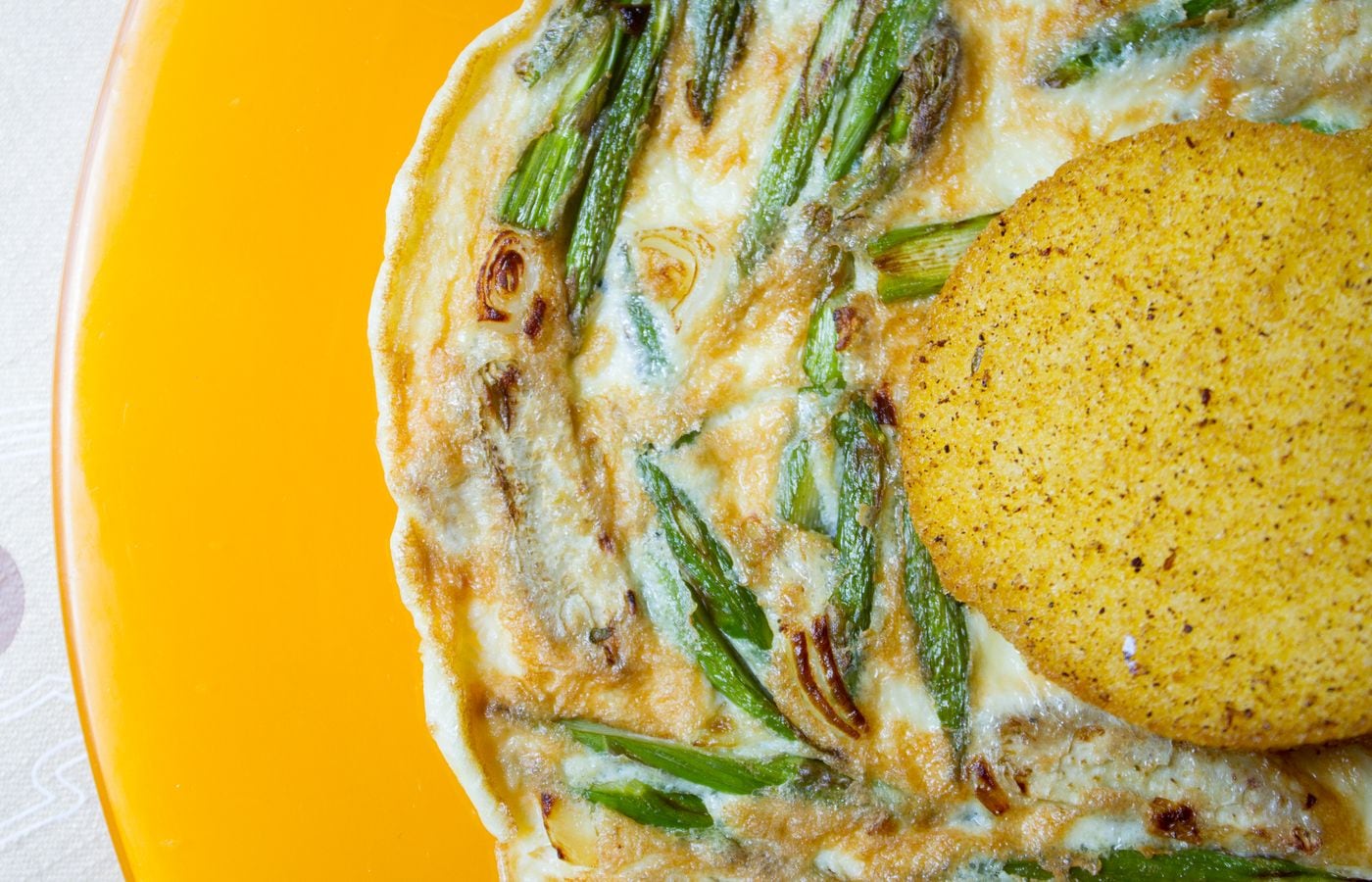 Early May Asparagus, Pea & Feta Frittata