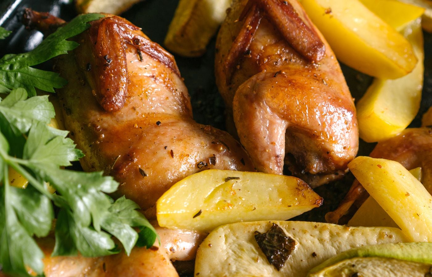 Passover Lemon-Herb Chicken with Fennel & Potatoes