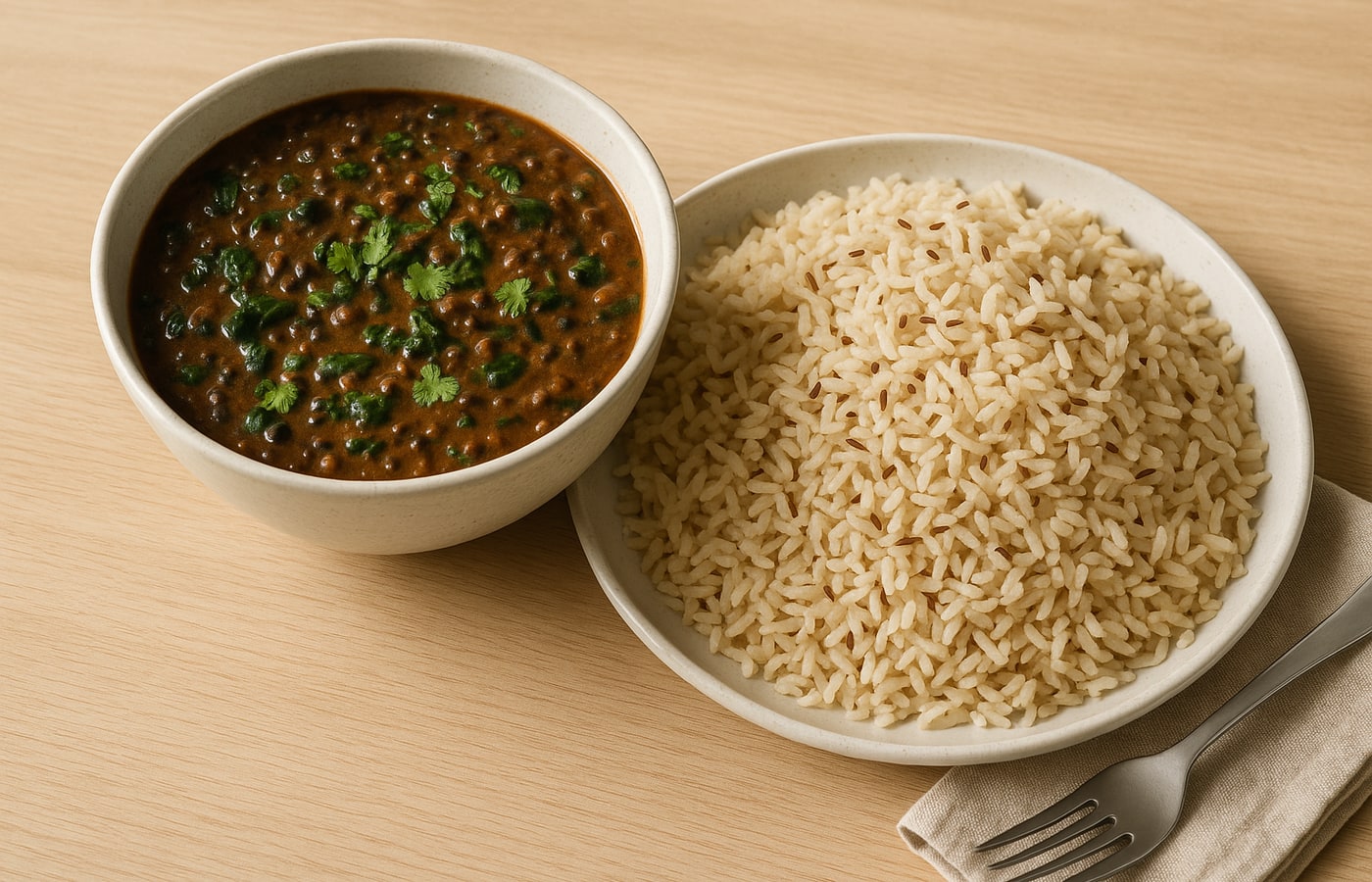 Vaisakhi Black Dal & Jeera Brown Rice
